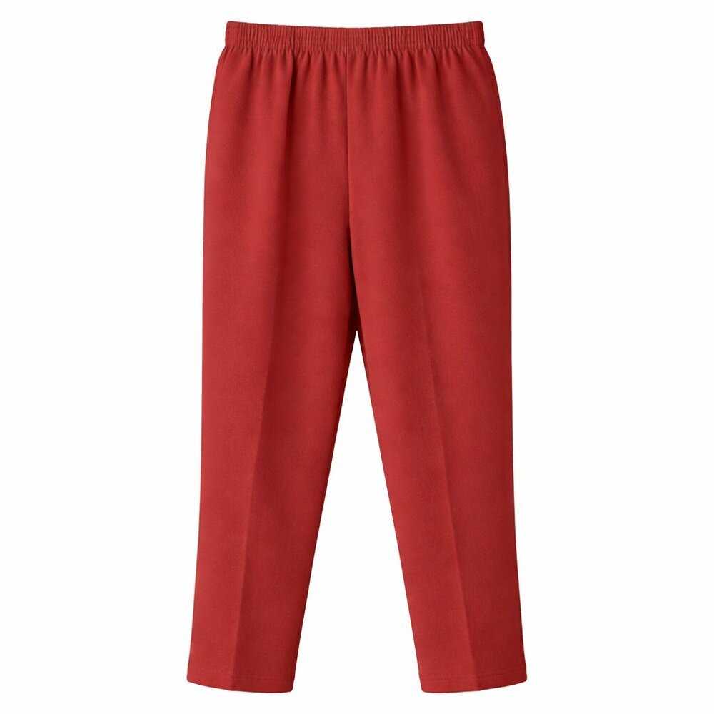 ALFRED DUNNER Pull-On Elastic Waist Orange Comfort Pants Size 12